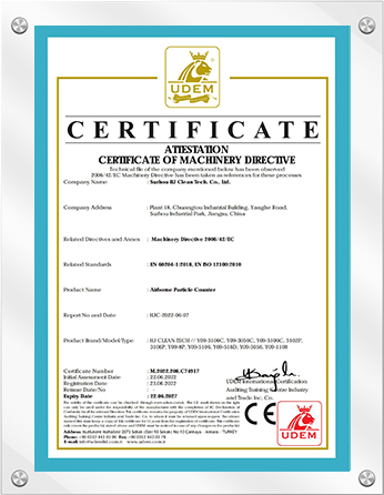 CE Certificate For Particle Counters